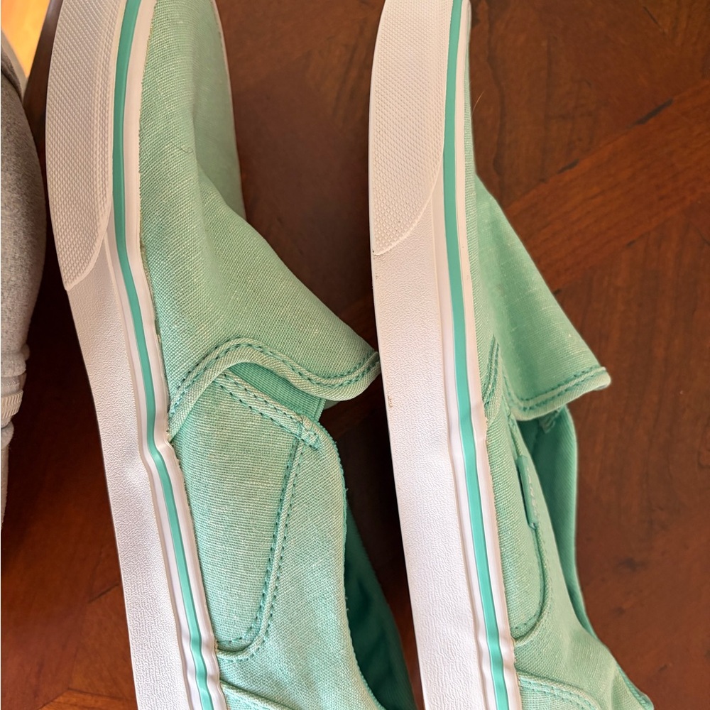 Mint Green Slip On VANS Women's Sneakers size 8 - Picture 15 of 16